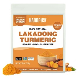 Handpick Polvo De Cúrcuma Lakadong 226 G - Alta Curcumina