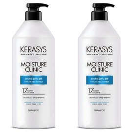 Kerasis Moisture Clinic Protein Shampoo Floral Powder Scent, 980ml, 2 pieces / 케라시스 모이스춰 클리닉 단백질 샴푸 플로럴파우더향, 980ml, 2개