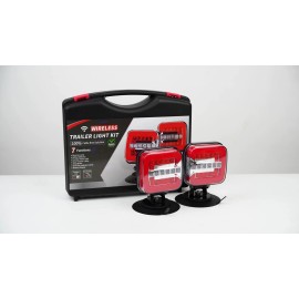 Aaiwa 7Pin Wireless Led Rear Tail Lights Operated USB Magnetic Tow Towing Trailer