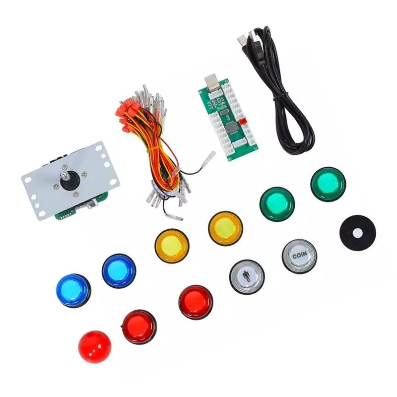 DIY Arcade Joystick Kit Circuit Board Joystick 5P USB PC