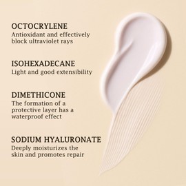 FUNAN Face Sunscreen SPF 50+，Waterfull Tone-Up Sunscreen Serum，Base lotion Color Correcting，Oil Free & Oxybenzone Free，2.1 Fl Oz