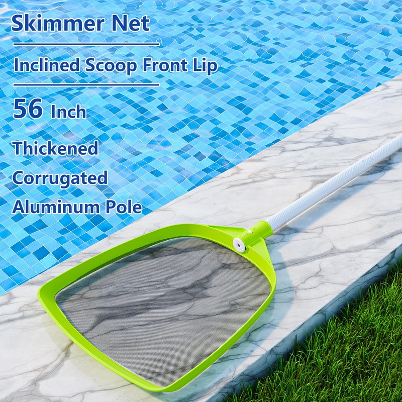 Sepetrel Pool Skimmer Net- Total Length 72 inches Rake with