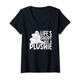 Womens Anime Japanese Cosplay Otaku - Kawaii Japan Manga Plushies V-Neck T-Shirt