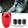 KIMISS Gear Shift Knob-Gear knobs 6 Speed red-Duokon Gear Shift