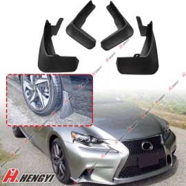ZTT 4Pcs Car Mud Flaps Splash Guards Fender Mudguard for Lexus IS / Lexus IS F Sport