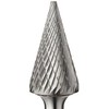 Carbide Bur - Cone (Pointed), DBL Cut 1/2" x 1"