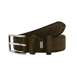 Navigare Suede Belt for Men and Women Genuine Leather Made in Italy Can Be Shortened 3.5 cm High, moro head