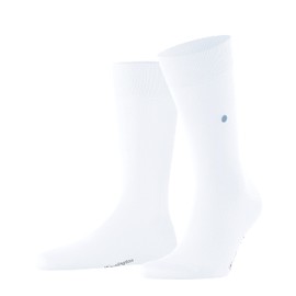 Burlington Lord Socks Opaque Cotton (Organic), White 2000