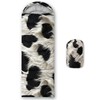 QOOMO Cow Printed Camping Sleeping Bags,3 Season Warm & Cool