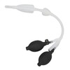 Silicone Enema Douche Bulb Dual Side Openings Elastic Inflatable Double