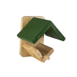 CJ Wildlife Dublin Wild Bird Feeder, Green roof/Brown Base, One Size