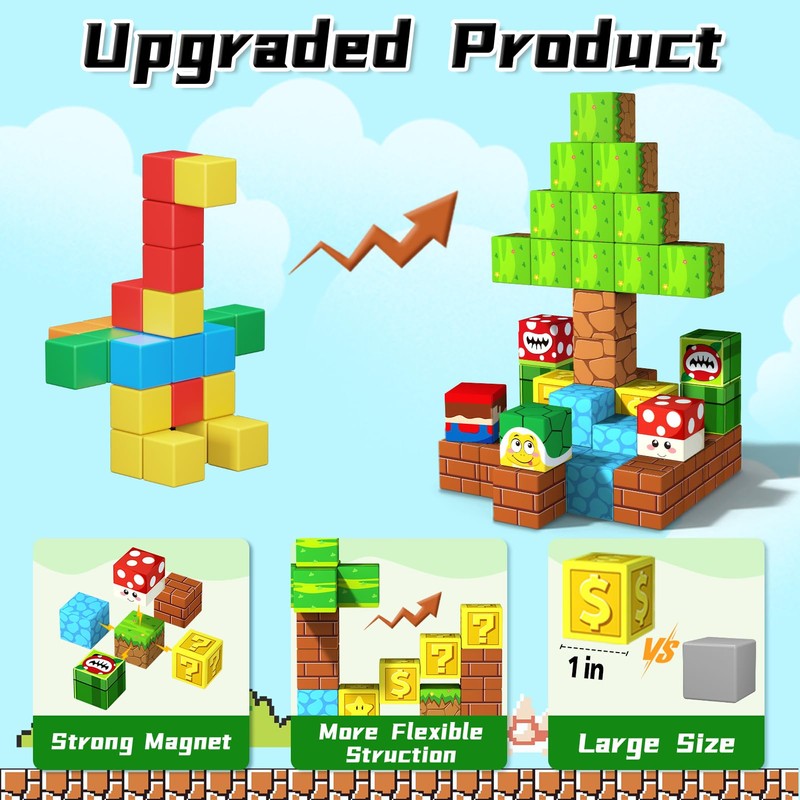 obakaer Magnetic Building Blocks Building Toy Magnetic Toy