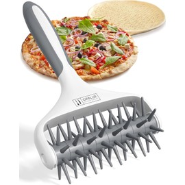 ORBLUE Pizza Dough Docker, Pastry Roller with Spikes Pizza Docking Tool for Home & Commercial Kitchen - Pizza Making Accessories That Prevent Dough from Blistering