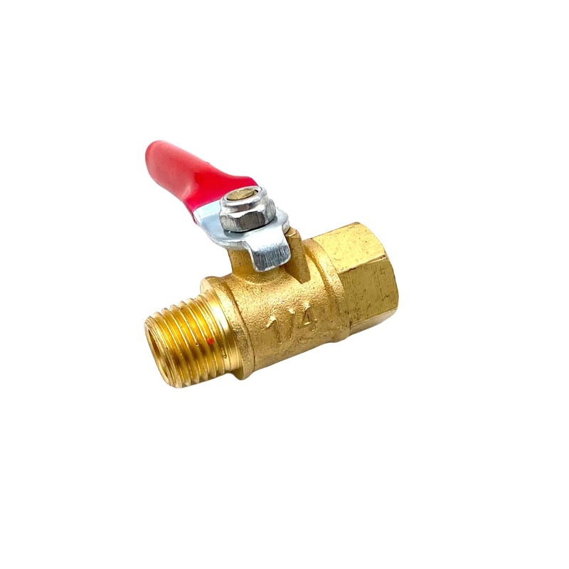 3 Pcs 1/4 Npt Brass Ball Valves,1/4 Inch Male to