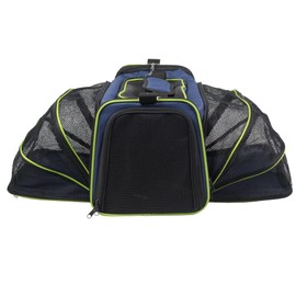 EliteField Expandable Soft Pet Carrier (3 Year Warranty, Airline Approved), Multiple Sizes and Colors Available (20" L x 12" W x 11" H, Black)