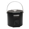 Houdini Bucket, Includes Ice Tongs, Black