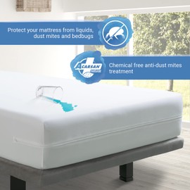Velfont Anti-Bug Mattress Cover, Waterproof and Breathable, Available in Different Sizes, 100x200 cm