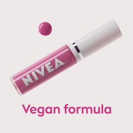 NIVEA NIVEA Candy Pink Lip Oil (5.5ml), Moisturising Lip Oil With 100% Natural Oils Including Jojoba Oil, Long Lasting and Non-Sticky Lip Gloss