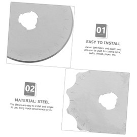 Gadpiparty 4sets Rotary Cutter Blades for Quilting Sewing Durable Replacement Parts for Sharp Fabric Cutting Tool for DIY Projects 10pcs*4