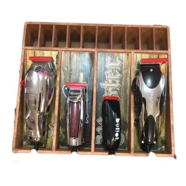 Artesanal Porta Maquinas Para Barberia