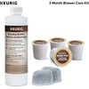 Keurig 3-Month Brewer Maintenance Kit Includes Descaling Solution, Water Filter