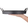 Hipiwe Set of 2 Industrial Style Metal Iron Serving Tray