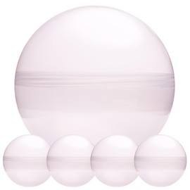 Big Claw Machine Capsules Clear Balls Plastic Sphere Large Party Favor Containers Round 5 pcs 6.3 inch - Jumbo Plastic Christmas Ornaments Extra Large Gift Box Craft Party Supplies Vending Capsules
