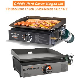 BBQ Future Clear View Griddle Lid for Blackstone 17 inch Griddle, Grill Hard Cover for Blackstone Adventure Ready 1832 Griddle, 1971 Tabletop Cooking Station Griddle Blackstone Griddle Accessories