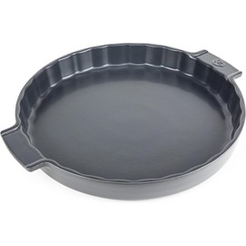 Peugeot - Appolia Tart Pan - Ceramic Pie Dish with Handles - Slate, 11.75 x 1.5 inches
