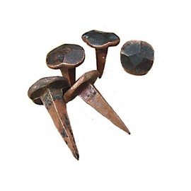Solid Copper Nails, Lot of 6