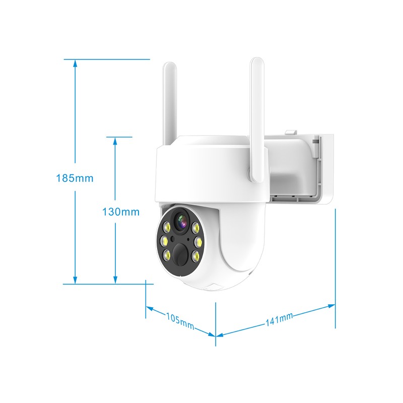 4MP solar low power consumption wifi surveillance camera with two-way