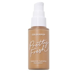 ColourPop Pretty Fresh Liquid Foundation - Hydrating Foundation with Medium, Buildable Coverage & a Natural Finish - Enriched with Hyaluronic Acid & Coconut Water - Medium Dark 120W (1 oz)