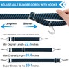 Newthinking 4 Pack Adjustable Bungee Cords with Hooks, Heavy Duty
