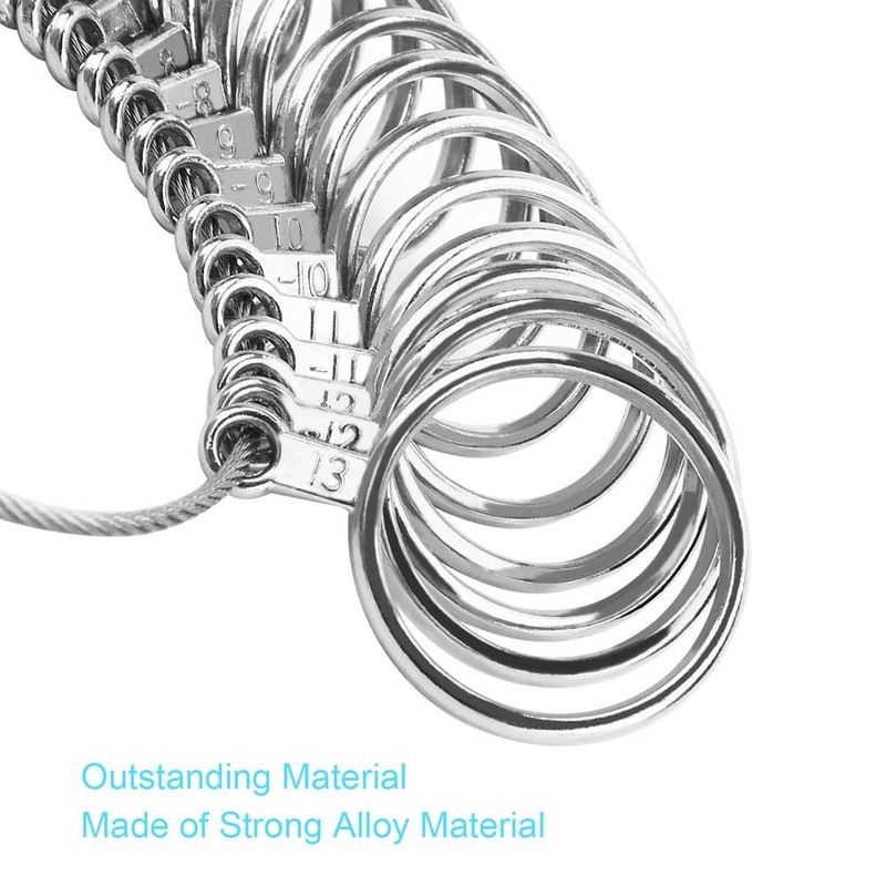 Ring Sizer Measuring Tool, Premium Gauges with Finger Sizer, Mandrel