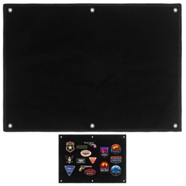 Patch Wall Velcro Mat, 58 x 45 cm Velcro Board Patches Velcro Wall, Tactical Patch Display Board with Eyelets, Velcro Wall, Tactical Military Velcro Patch Board, Foldable for Badges, Stamps, Patches,