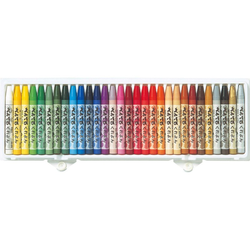 Pentel Crayons PTCR-30, 30 Color Set, Collection of Colors