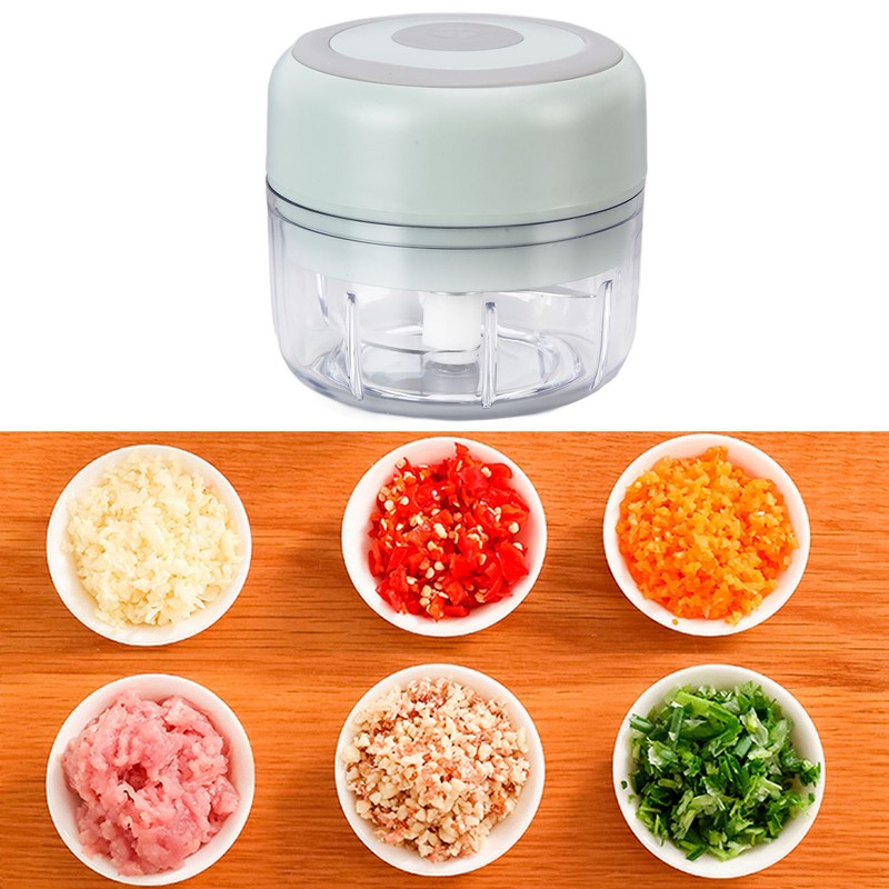 Mini Chopper Durable Electric 100ml Capacity Quickly Chopping Portable Grinder