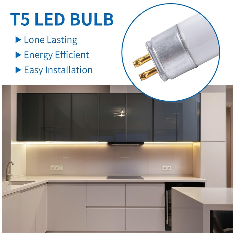 Wesome Lighting 12 Inch F8T5/CW LED Replacement Bulbs, 4100K Cool