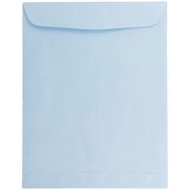 JAM PAPER 9 x 12 Open End Catalog Premium Envelopes - Pastel Baby Blue - 100/Pack