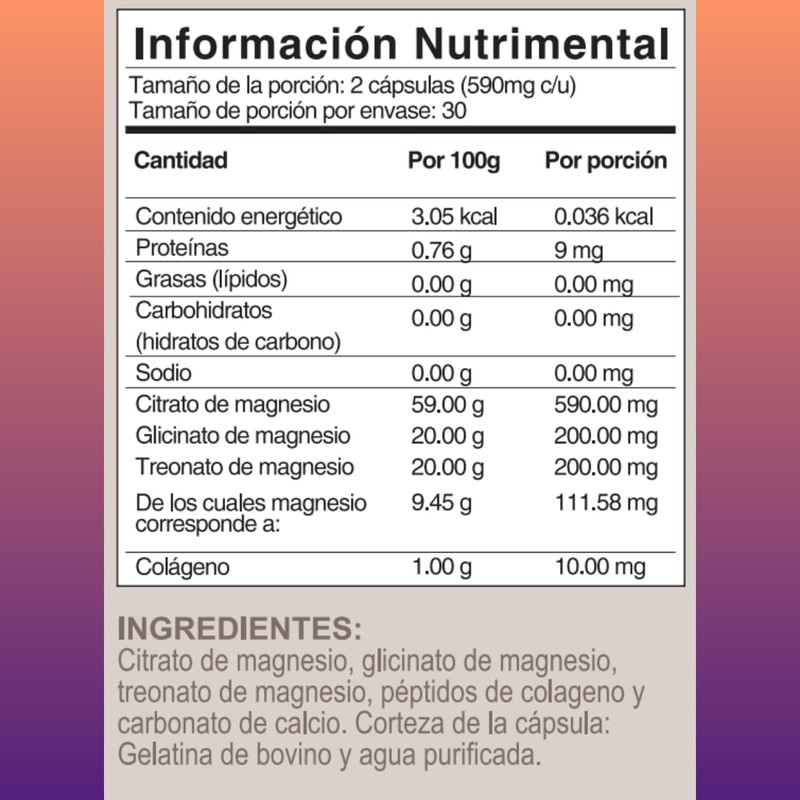 Pharmadan, 3 Magnesios Blend Premium, 60 cápsulas, Citrato, Glicinato y
