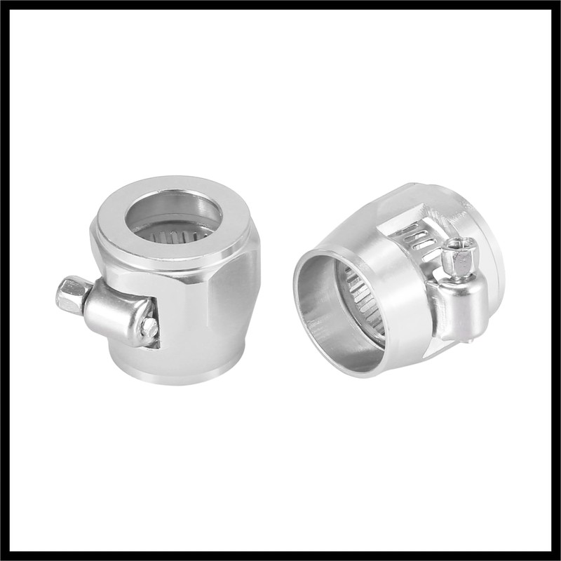 Hihaha 4pcs AN10 Hex Car Hose Finisher Clamp Adapter Fitting