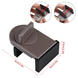 Fdit 2 Door Window Lock Baby Children Child Safety Adjustable Sliding Window Door Safety Lock Stopper Wedge