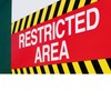 Harrier Hardware PVC Striped Safety Warning Adhesive Tape, Black &