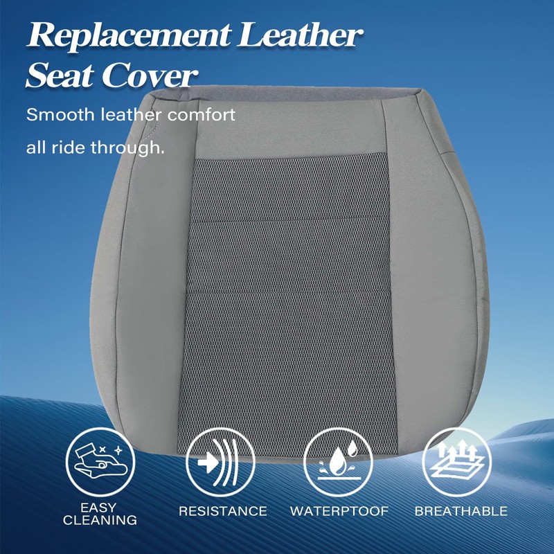 GXARTS Driver Side Bottom Lower Replacement Cloth Seat Cover Gray