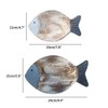 Wood Fish Hanging Ornament Wooden Fish Wall Art Decor for