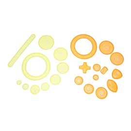 Operitacx 22St Wanhua-Lineal-Malvorlage Kurven Schablonen Set Zeichenschablonen Set Wandhalterung Stifthalter für Schreibwaren Zeichenvorlage für Punktierungswerkzeuge Plastik