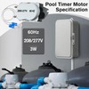ElectricWise Pool Timer Motor Compatible with WG1573-5 208/277V 60Hz Timer