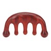 Scalping Massage Comb 5 Teeth Sandalwood Gua Sha Handheld Portable