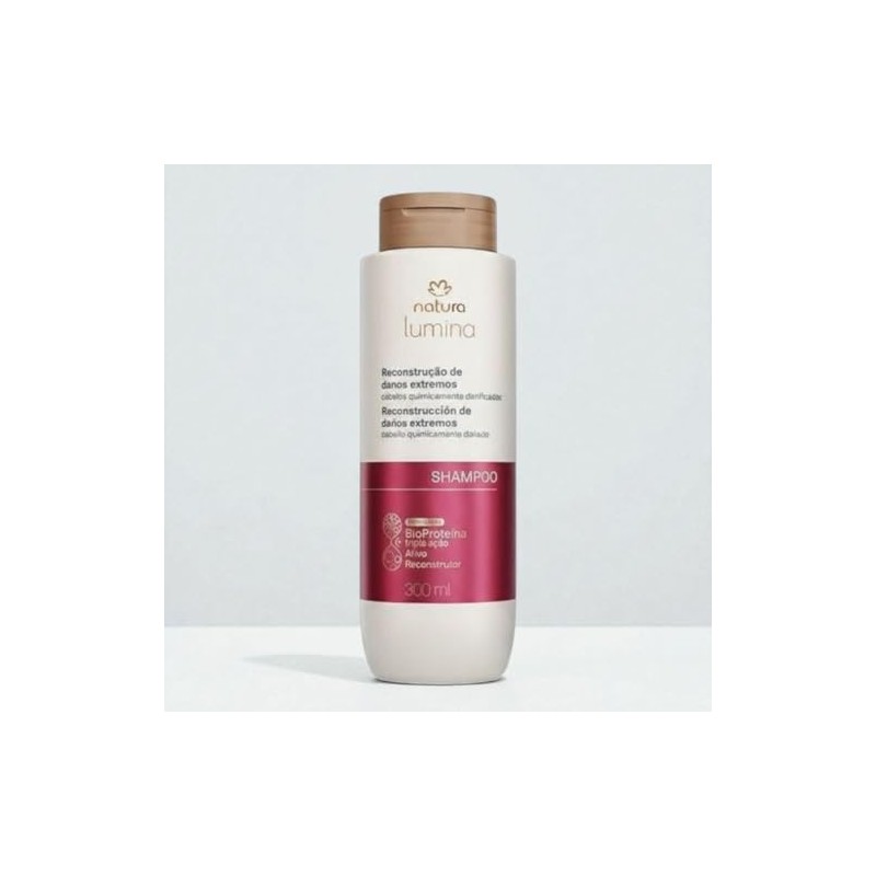 Shampoo Reestructurante Cabello Quimicamente Dañado 300ml Natura Lumina
