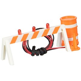 Williams by Bachmann Blinking Hazard Barricades 2 Per Pack - O Scale